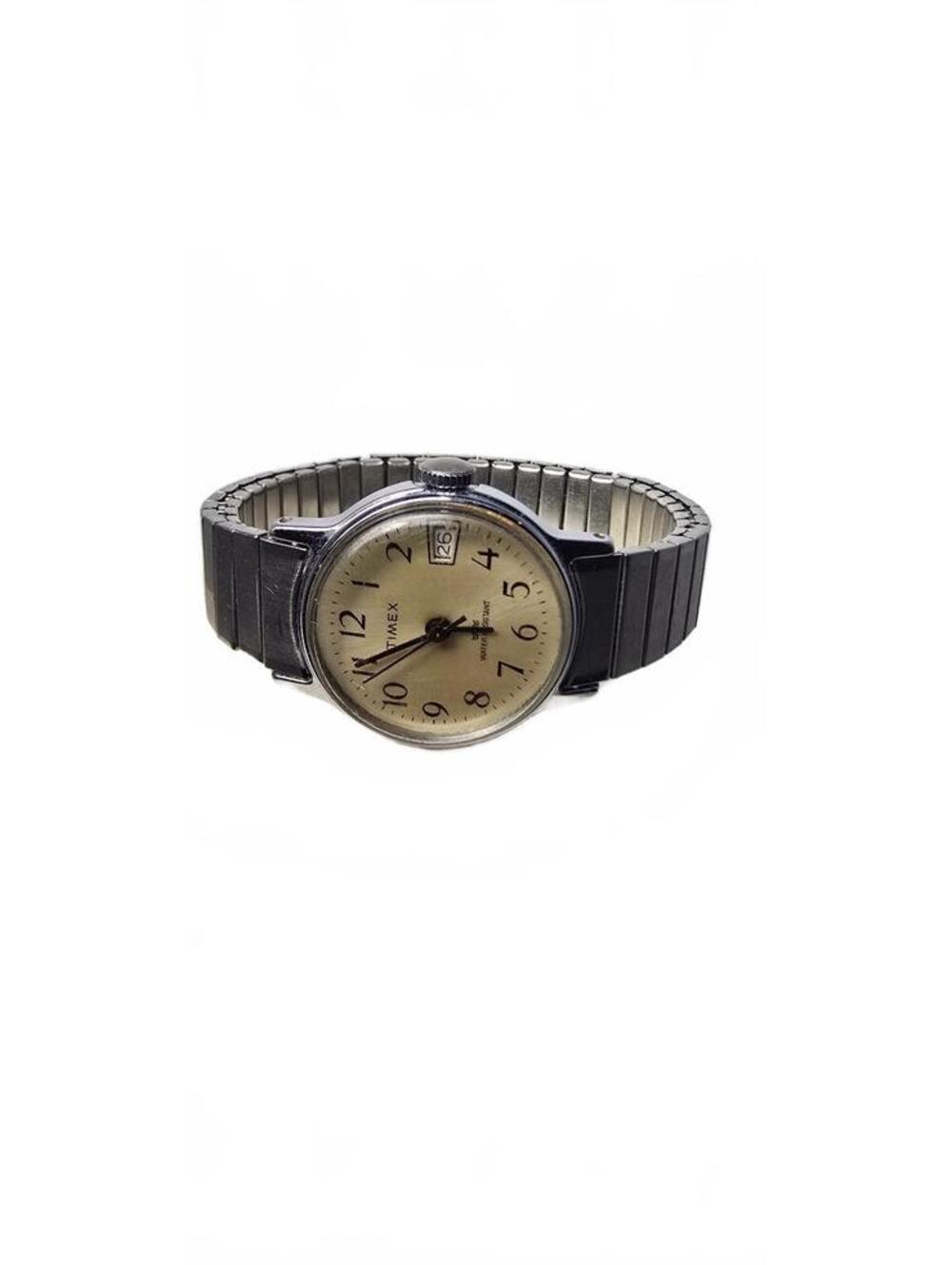 Vintage Timex Men's Analog Wristwatch with Date Window